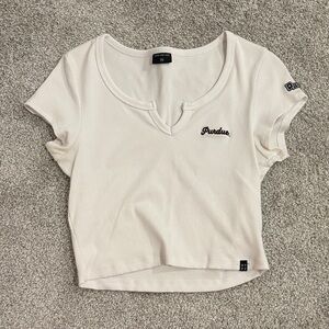 Women's Hype and Vice Purdue Crop Top